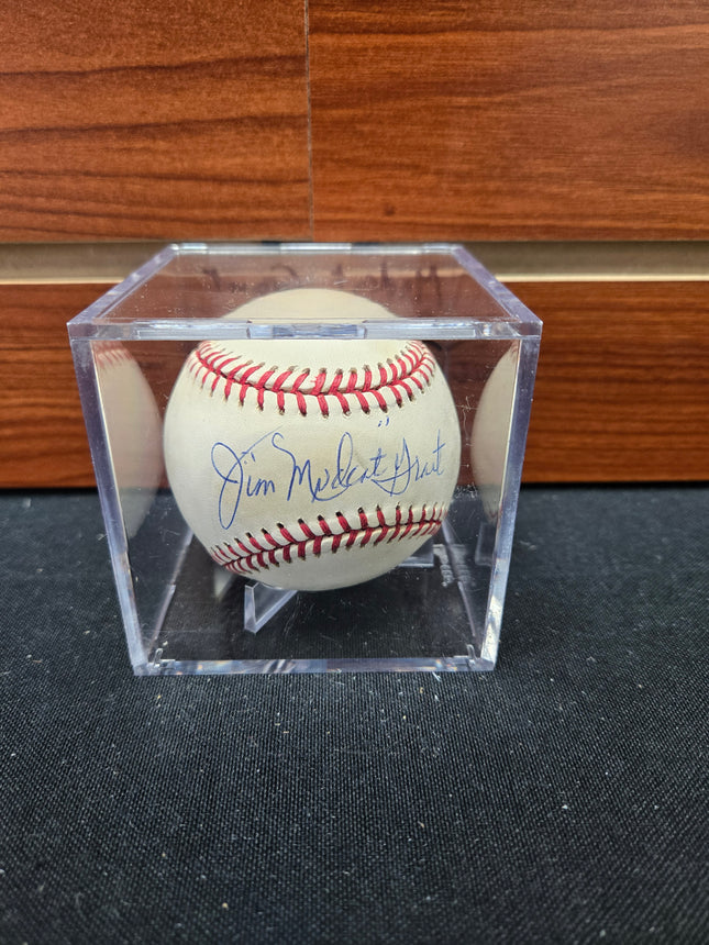 MEM Jim "Mudcat" Grant Signed Baseball