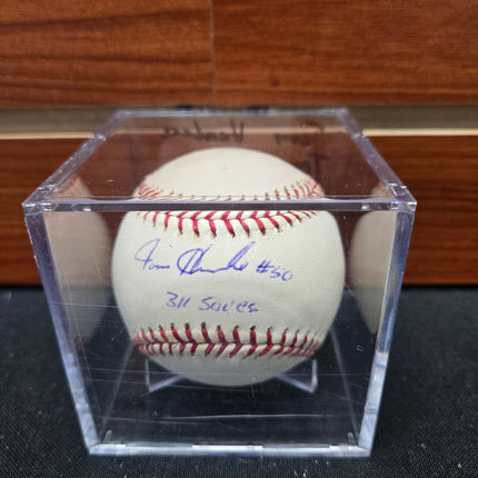 MEM Tom Henke Signed Baseball