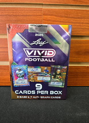 NFL 2025 Leaf Vivid Football Hobby Box