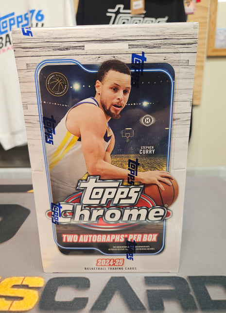 NBA 2024-25 Topps Chrome Basketball Hobby Box
