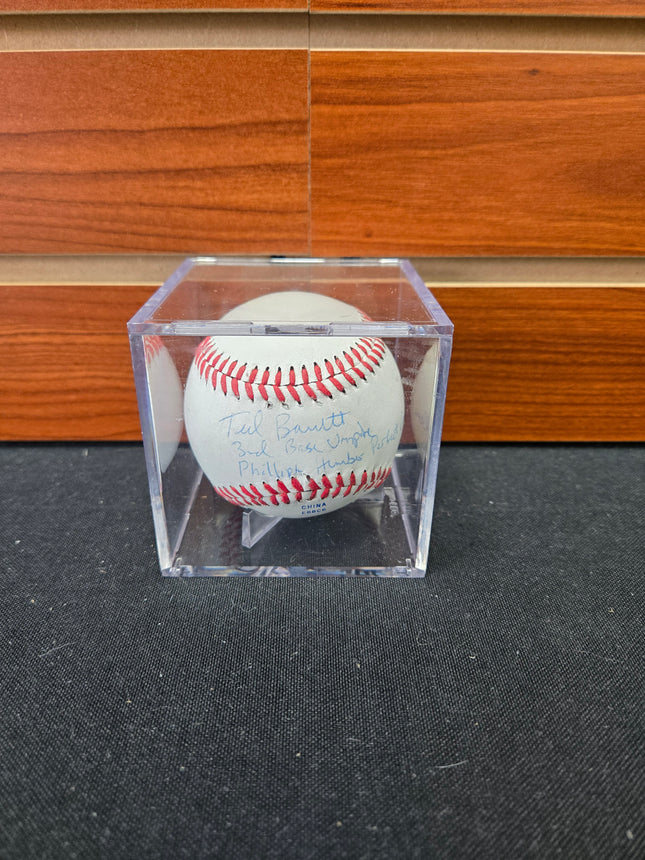 MEM Ted Barrett Signed Baseball