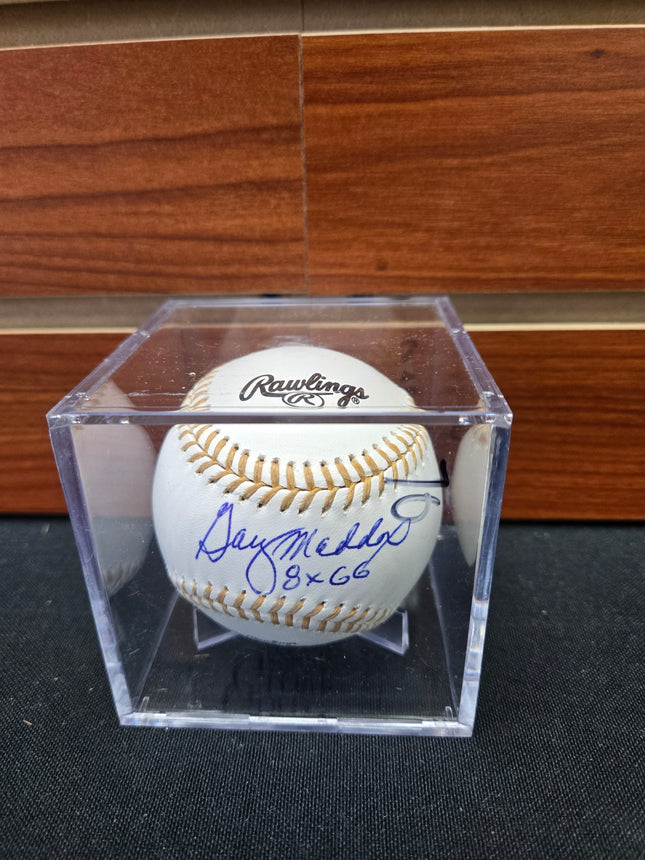MEM Gary Maddux Signed Baseball
