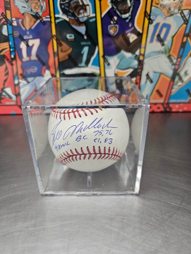 MEM Bill Madlock Signed Baseball