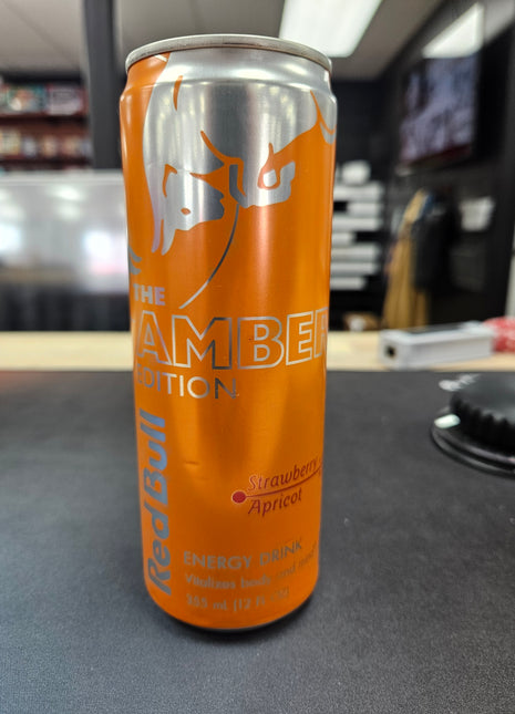 12 oz Amber Red Bull Strawberry Apricot