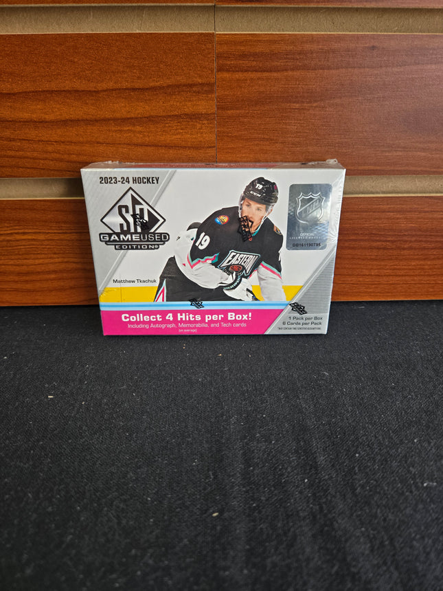 NHL 2023-24 UD Sp Game Used Hockey Hobby Box
