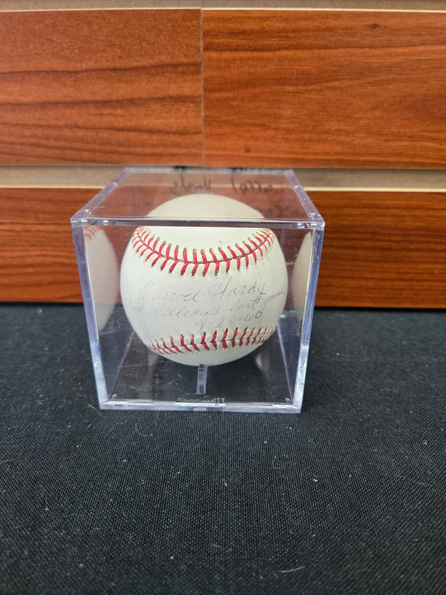 MEM Carrol Hardy Signed Baseball