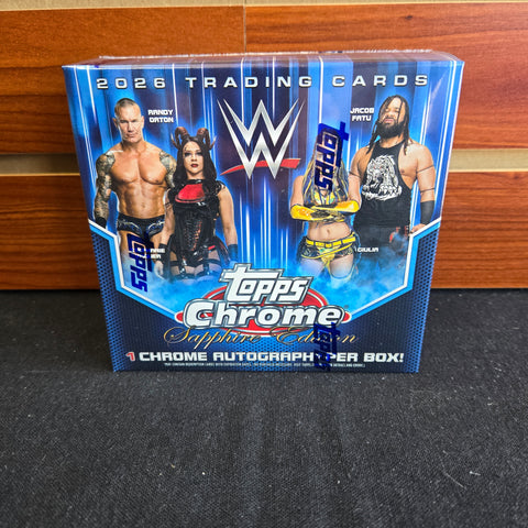 2026 Topps Chrome WWE Sapphire Hobby Box
