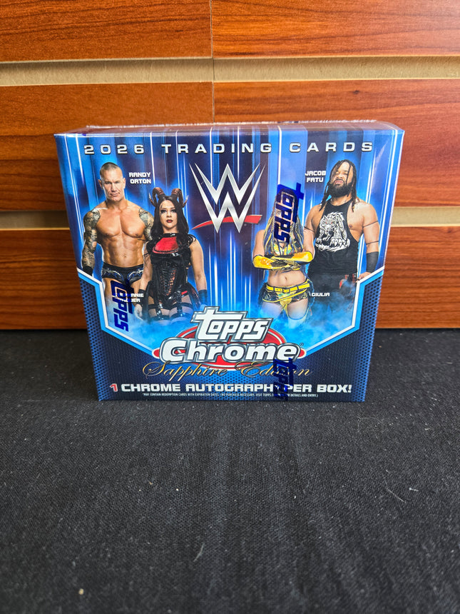 2026 Topps Chrome WWE Sapphire Hobby Box