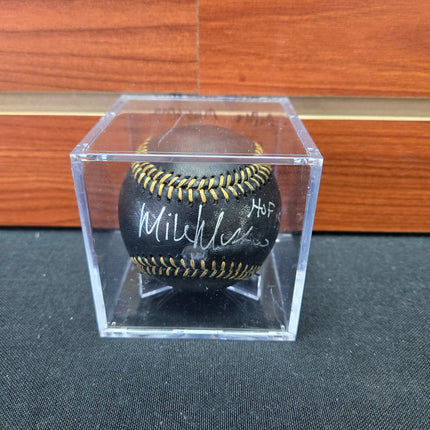 MEM Mike Mussina Signed Baseball Black