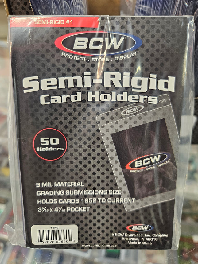Bcw Graded Semi Rigid Card Holders