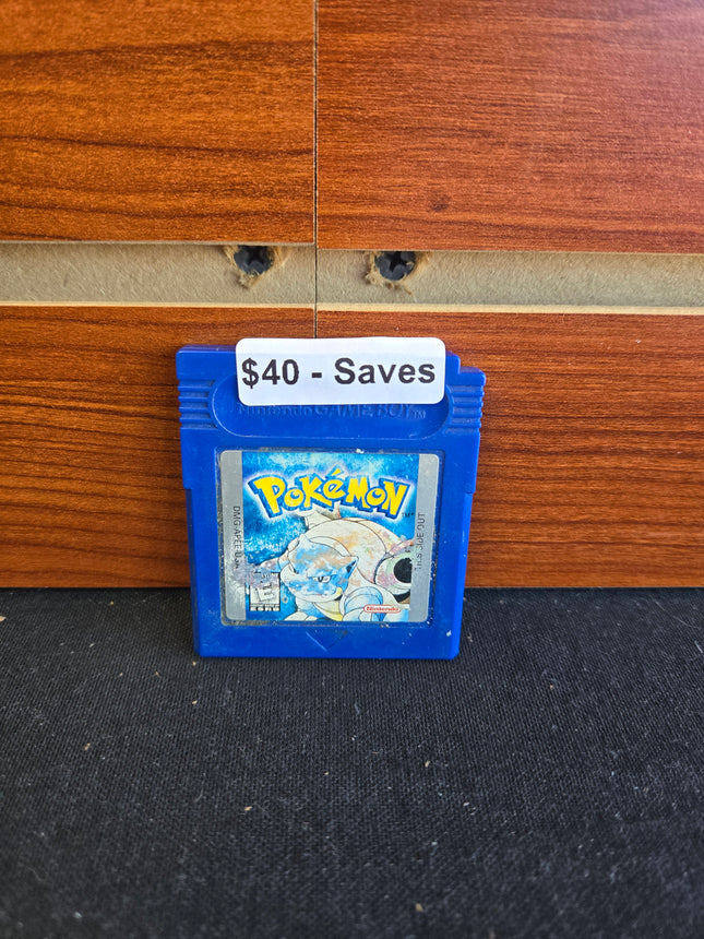 Pokemon Nintendo Game Boy Blue Works/Saves No Case