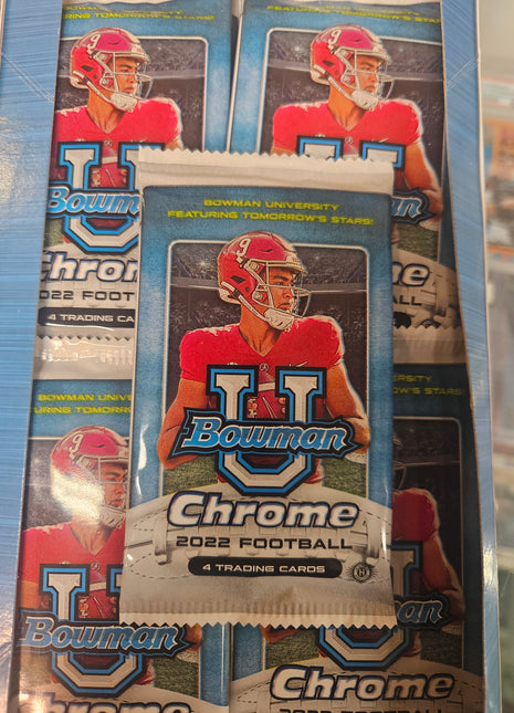 2022 Bowman University Chrome Football Hobby Pack