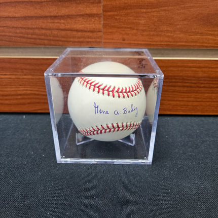 MEM Gene Budig Signed Baseball