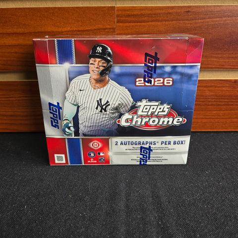 MLB 2026 Topps Chrome Baseball Jumbo Box