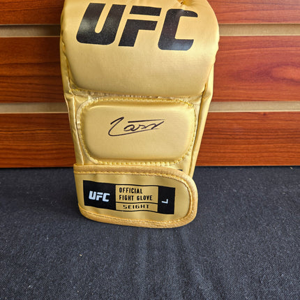 Jean Silva Autographed Gold UFC MMA Glove
