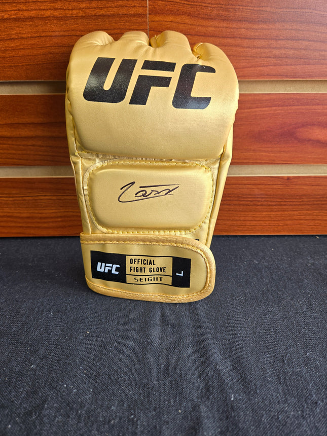 Jean Silva Autographed Gold UFC MMA Glove