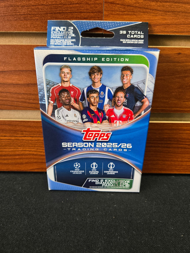Soccer 2025-26 Topps UEFA Club Competitions Flagship Hanger Box
