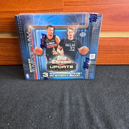 NBA 2025-26 Topps Chrome Basketball Update Jumbo Box