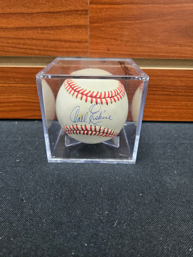 MEM Carl Erskine Signed Baseball