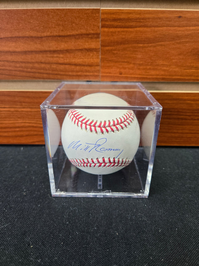 MEM Mitt Romney Signed Baseball
