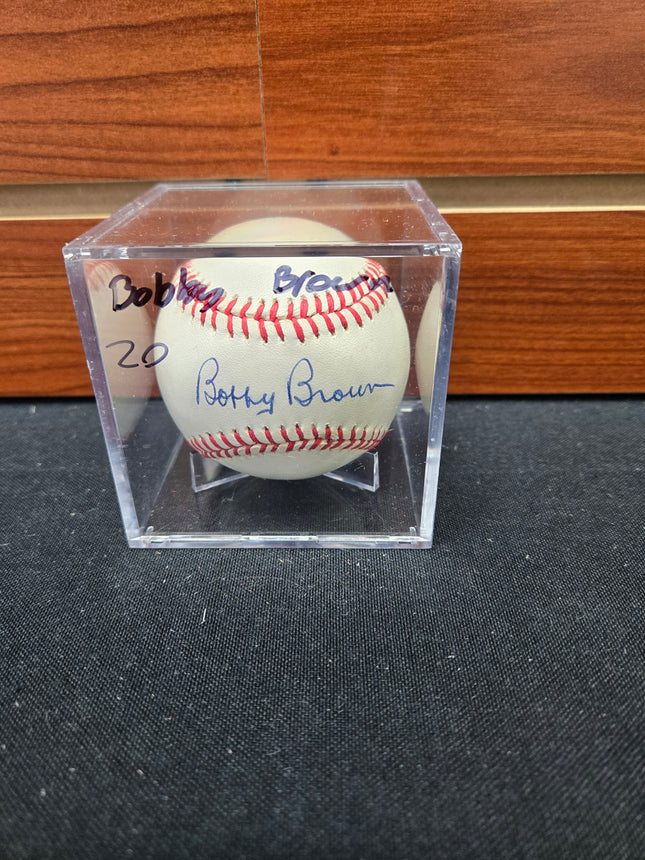 MEM Bobby Brown Signed Baseball