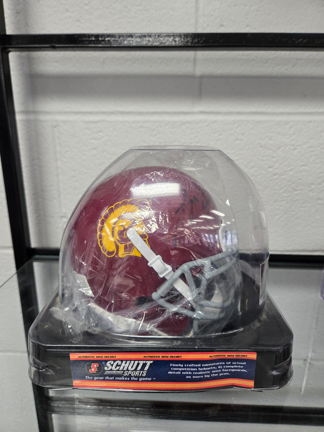 MEM Lynn Swann Signed Mini Helmet USC