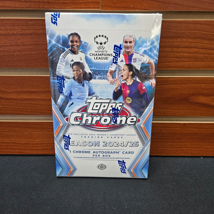 Soccer 2024-25 Topps Chrome Womens Soccer Champions League Hobby Box