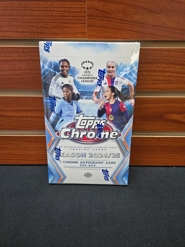 Soccer 2024-25 Topps Chrome Womens Soccer Champions League Hobby Box
