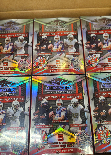 2024 Wild Card Alumination Football Just the Hits Box