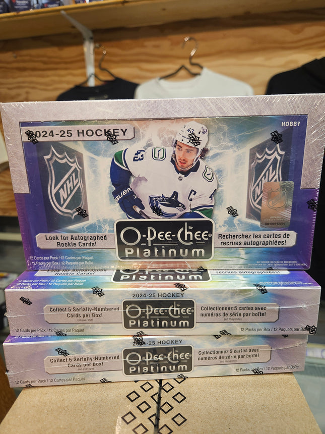 NHL 2024-25 O-Pee-Chee Platinum Hockey Hobby Box