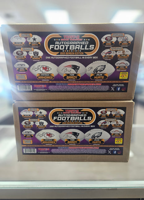 NFL 2025 Tristar Hidden Treasures Autographed Footballs Box