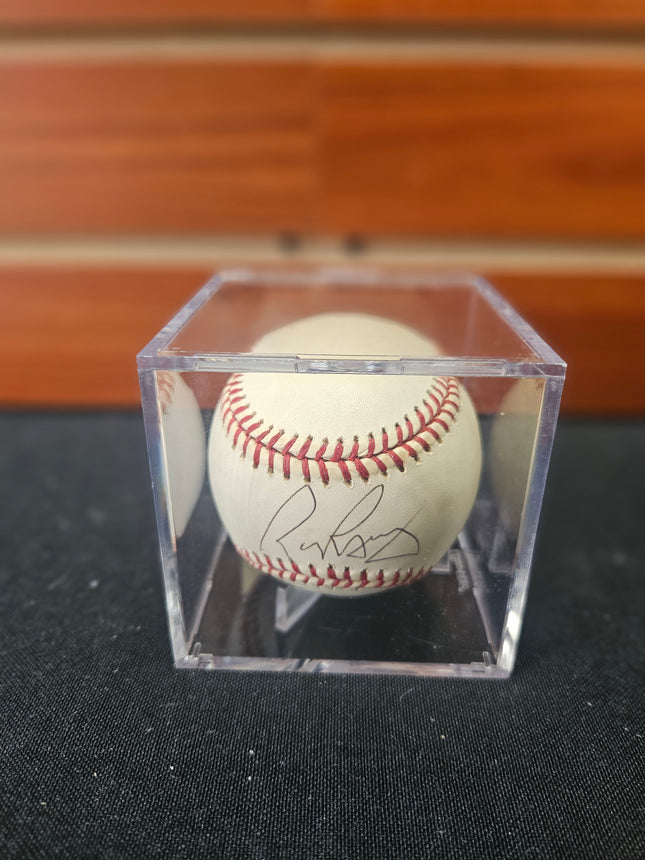 MEM Rick Barry Signed Baseball