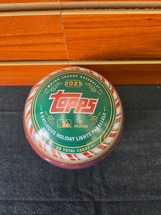 MLB 2025 Topps Baseball Holiday Tin