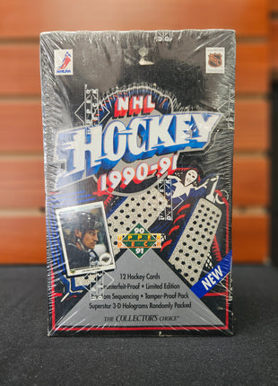 NHL 1990-91 Upper Deck Hockey Hobby box