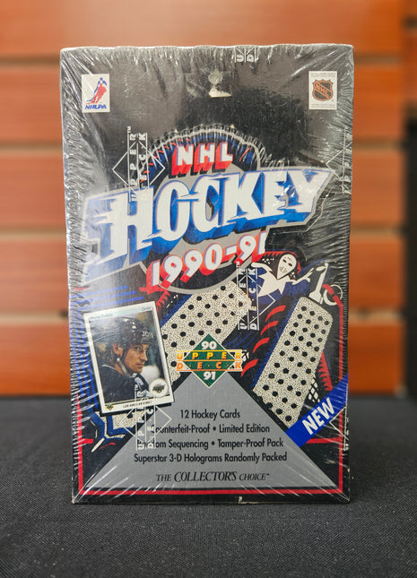 NHL 1990-91 Upper Deck Hockey Hobby box