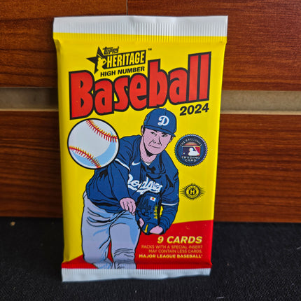 MLB 2024 Topps Heritage High Number Hobby PACK