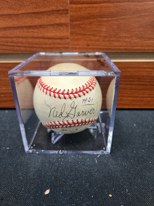 MEM Ned Garver Signed Baseball