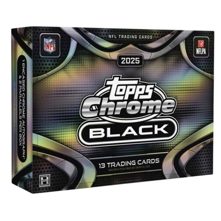 2025 TOPPS CHROME BLACK FOOTBALL FULL CASE PYT BREAK RELEASE DAY 07.10.2026